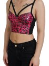 Top corset bustier Dolce & Gabbana cu imprimeu leopard - imagine 2