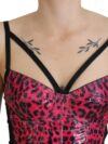 Top corset bustier Dolce & Gabbana cu imprimeu leopard - imagine 4