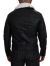 Jachetă Bomber Elegantă din Piele Neagră Dolce & Gabbana - imagine 3