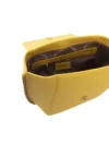Baldinini Trend Geantă de umăr elegantă galbenă cu detalii aurii - imagine 5