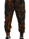 Pantaloni cargo jogger din mătase multicoloră Dolce & Gabbana - imagine 4