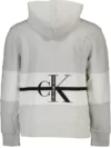 Calvin Klein Hanorac elegant gri cu glugă și detalii contrastante - imagine 2