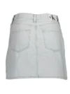 Fustă mini din denim albastru deschis Calvin Klein - imagine 2