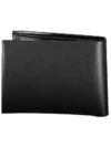 Portofel din piele neagră elegant Calvin Klein cu borsetă pentru monede - imagine 2