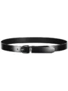 Curea Elegantă Reversibilă Neagră Calvin Klein cu Cataramă Metalică - imagine 2