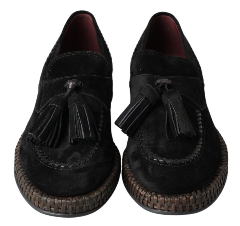 Adidași Espadrile Negri din Suede Dolce & Gabbana - imagine 5