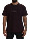 Tricou Elegant Bordeaux Dolce & Gabbana - imagine 5