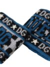 Dolce & Gabbana Brățară din Amestec de Cașmir și Lână Albastră Exclusivă - imagine 3