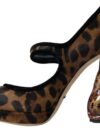 Dolce & Gabbana Pantofi cu toc leopard eleganți pentru sofisticare chic - imagine 3