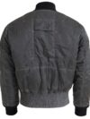Jachetă bomber MM6 Maison Margiela elegantă gri cu fermoar complet - imagine 3