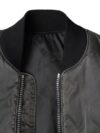 Jachetă bomber MM6 Maison Margiela elegantă gri cu fermoar complet - imagine 4