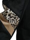 Pantaloni sport eleganți negri cu leopard Dolce & Gabbana - imagine 4