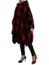 Jachetă Poncho Elegantă Dolce & Gabbana cu Carouri Buffalo - imagine 2