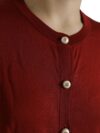 Cardigan din mătase Dolce & Gabbana în amestec de vișiniu - imagine 5