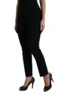 Dolce & Gabbana Pantaloni din lână eleganți cu talie înaltă și croială conică - imagine 2