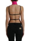 Dolce & Gabbana Top din lână roz cu guler înalt fără mâneci - imagine 7