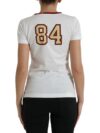 Dolce & Gabbana Tricou Elegant Alb din Bumbac cu Guler Rotund - imagine 3