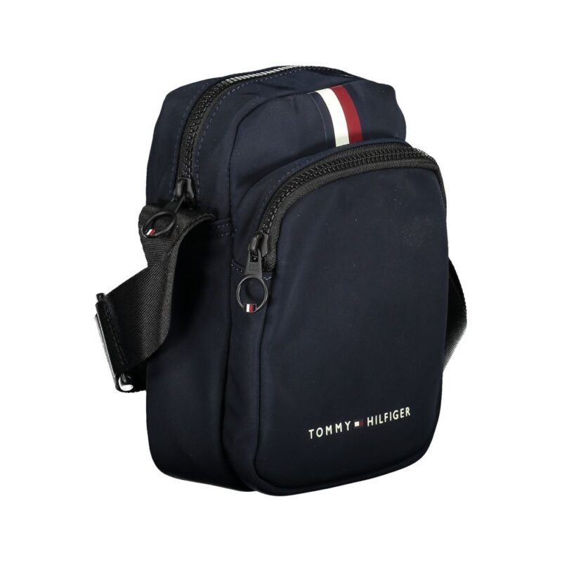 Geantă de umăr Tommy Hilfiger cu detalii contrastante albastre - imagine 3