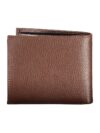 Portofel din piele maro elegant Tommy Hilfiger cu detalii contrastante - imagine 2
