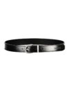 Curea din piele neagră elegantă Calvin Klein cu cataramă metalică - imagine 2
