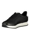 Adidași Calvin Klein negri eleganți cu șireturi și detalii contrastante - imagine 3