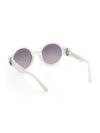 Ochelari de soare Moncler cu lentile rotunde elegante - imagine 3