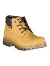 Botine Carrera Chic Galbene cu Șireturi și Detalii în Contrast - imagine 2