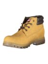 Botine Carrera Chic Galbene cu Șireturi și Detalii în Contrast - imagine 3