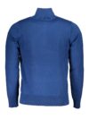U.S. Grand Polo Pulover Elegant Albastru cu Fermuar Pe Jumătate și Broderie - imagine 2