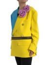Palton trench multicolor Dolce & Gabbana - imagine 2