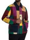 Jachetă cu guler din bumbac patchwork multicolor Dolce & Gabbana - imagine 2