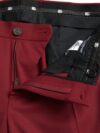 Dolce & Gabbana Pantaloni eleganți din lână roșie pentru bărbați, slim fit - imagine 5