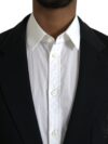 Dolce & Gabbana Palton Blazer Negru din Lână cu Un Rând de Nasturi - imagine 4