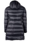 Centogrammi Geacă lungă reversibilă din puf elegantă în negru - imagine 4