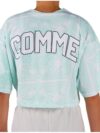 Comme Des Fuckdown Tricou Verde cu Print Abstract - imagine 2