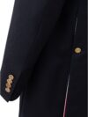 Jachetă Elegantă din Lână Thom Browne în Albastru Semnătură - imagine 3