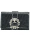 Portofel din piele neagră Jimmy Choo Cheri - imagine 4