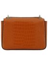Geantă de umăr din piele Jimmy Choo Amber Orange - imagine 2