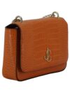 Geantă de umăr din piele Jimmy Choo Amber Orange - imagine 3