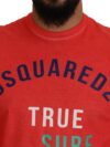 Dsquared² Tricou cu Mâneci Lungă și Imprimare Colorată Portocalie - imagine 4