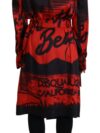 Palton Desigual cu guler și imprimeu roșu DSQUARED2 - imagine 4