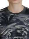 Pulover Casual DSQUARED2 cu mâneci lungi și imprimeu Thunder Sky negru - imagine 5