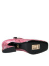 Dolce & Gabbana Pantofi cu toc Mary Jane din piele de piton roz - imagine 6