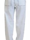 Jeans din denim albastru deschis cu talie înaltă DSQUARED2 - imagine 4