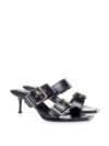 Alexander McQueen Sandale din piele neagră atemporale - imagine 5
