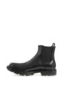 Botine din piele neagră Alexander McQueen pentru bărbați - imagine 2