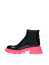 Botine elegante din piele neagră Alexander McQueen - imagine 2