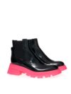 Botine elegante din piele neagră Alexander McQueen - imagine 3