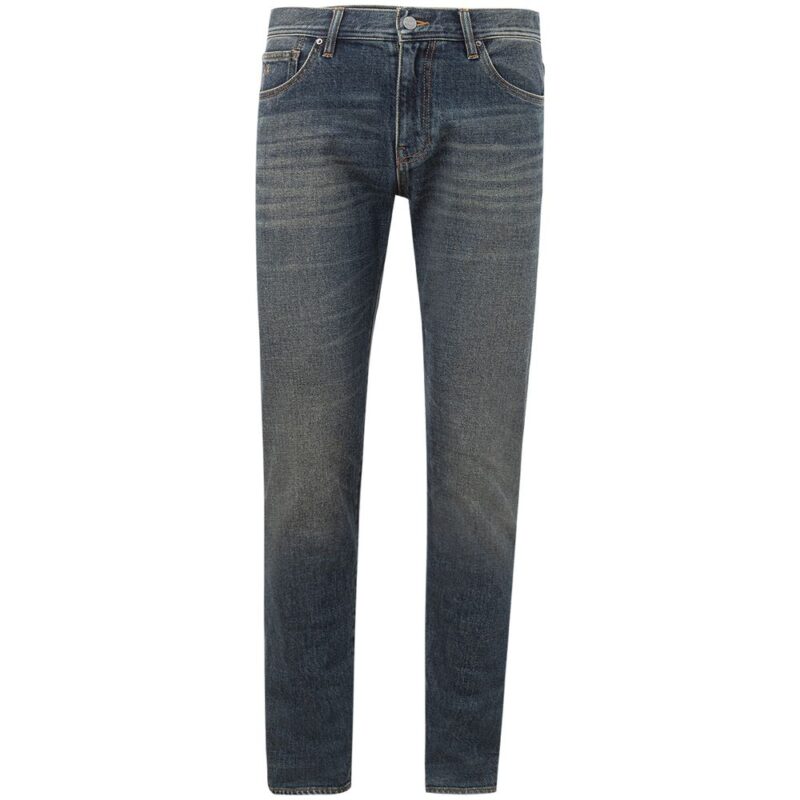 Armani Exchange Denim din bumbac albastru