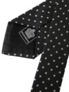 Cravată Dolce & Gabbana cu Mască de Față din Mătase 100% cu Puncte Albe și Negre - imagine 8